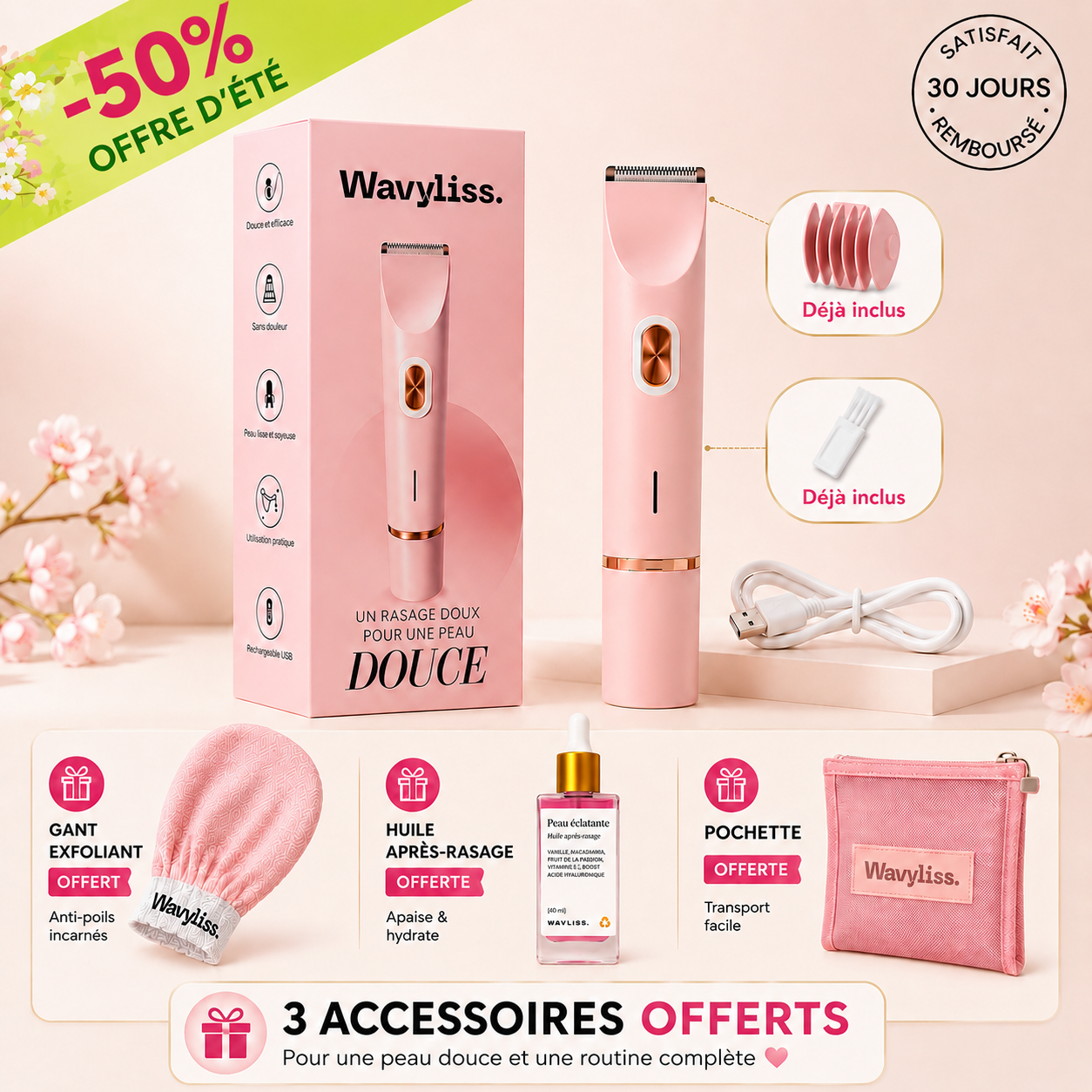 Wavyliss.® — Fini les Rougeurs Après le Rasage